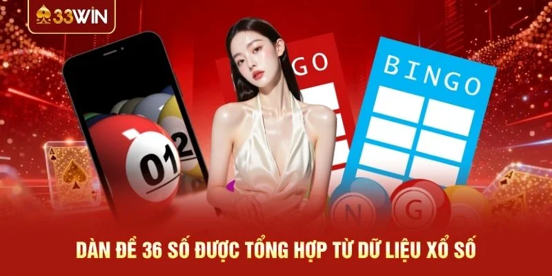 Dàn đề 36 số được tổng hợp từ dữ liệu xổ số
